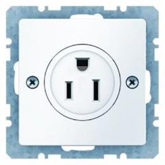 Gniazdo z uziemieniem USA/CANADA NEMA 5-15 R śnieżnobiały aksamit Q.1 41666089