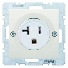 Gniazdo z uziemieniem USA/CANADA NEMA 5-15 R  kremowy, połysk  S.1 41688982