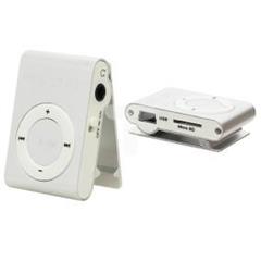 Odtwarzacz MP3 mini srebrny 74-313#