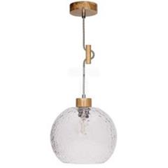 Oprawa wisząca SVEA 1xE27 60W dąb naturalny/czarno-biały G0798 1357470