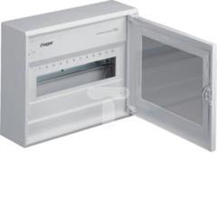 Skrzynka rozdzielcza 12PLE z przeźroczystymi drzwiami jasno szara G44037035