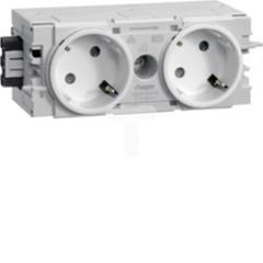 Gniazdo Schuko 2-kr-45st.wtyk zacisk C-Prof bia GS20109010
