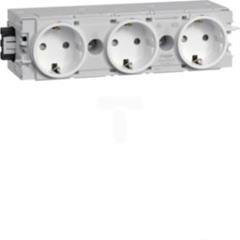 Gniazdo Schuko 3-kr wtycz.zacisk C-Profil bia GS30009010