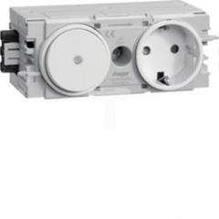 Gniazdo Schuko przeł. wtyk zacisk C-Prof bia GS11009010