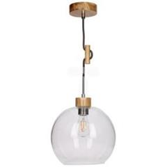 Oprawa wisząca SVEA 1xE27 60W dąb naturalny/antracyt G0798 1357170