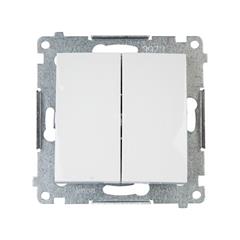 Simon 54 Przycisk podwójny biały DP2.01/11 WMDL-0P1xx2-011