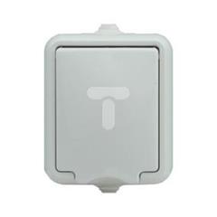HYDRO Gniazdo hermetyczne pojedyncze z/u Schuko IP44 z klapka białe 120441