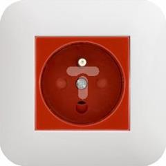 COSMO Gniazdo pojedyncze z/u DATA z przesłonami + klucz uprawniający czerwony 300443