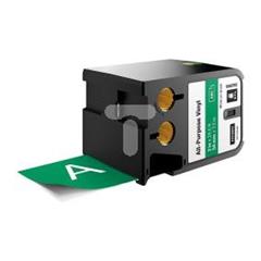 Taśma winylowa trwała do drukarek XTL 54mm x 7m biały na zielonym 1868785