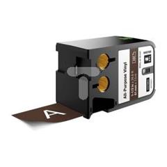 Taśma winylowa trwała do drukarek XTL 41mm x 7m biały na brązowym 1868789