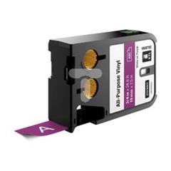 Taśma winylowa trwała do drukarek XTL 19mm x 7m biały na fioletowym 1868792