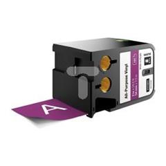 Taśma winylowa trwała do drukarek XTL 54mm x 7m biały na fioletowym 1868795