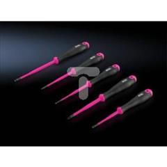 Zestaw wkrętaków izolowanych 5 części SL3 SL4 SL5,5 PZ1 PZ2 4052.211