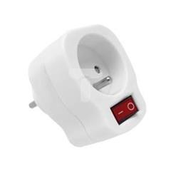 Rozgałęźnik wtyczkowy z wyłącznikiem 1-gniazdo z/u RC-10W