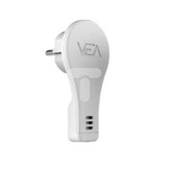 Wtyczka przyścienna płaska z/u 16A 2P+Z 230V biała WTPV