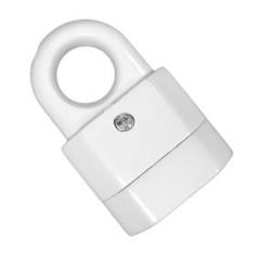 Gniazdo przenośne z uchwytem b/u Euro 2,5A 250V białe GP2C