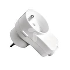 Wtyczka z gniazdkiem 16A z/u biała WTG-10