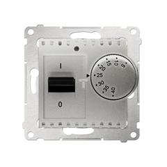 Simon 54 Regulator temperatury z czujnikiem zewn.5-40°C IP20 srebrny mat DRT10Z.02/43 WMDR-01xxxx-043