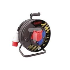 Przedłużacz bębnowy STRONG 30m H05RR-F 5x1,5 IP44 2xGS + 1x16A/5P SPZ1-12-1,5-30G