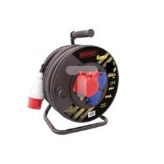 Przedłużacz bębnowy HARD 25m H05RR-F 5x2,5 IP44 2xGS + 1x16A/5P SPZ1-12-2,5-25G