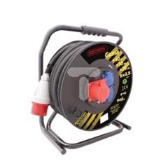 Przedłużacz bębnowy STRONG 50m H05RR-F 5x1,5 IP44 2xGS + 1x16A/5P SPZD1-12-1,5-50G