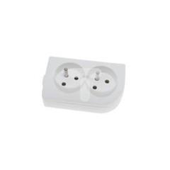 Rozgałęźnik do przedłużacza 2-gniazda z/u biały GN-20