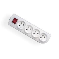 Rozgałęźnik do przedłużacza z wyłącznikiem 4-gniazda z/u biały GN-40W