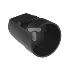 Gniazdo przenośne b/u 16A 250V czarne G-1-2