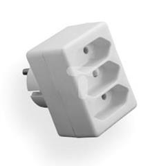 Rozgałęźnik wtyczkowy 3-gniazda b/u EURO R-3PC