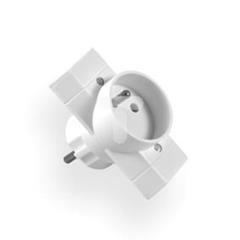 Rozgałęźnik wtyczkowy 1-gniazdo z/u + 2-gniazda b/u EURO R-21