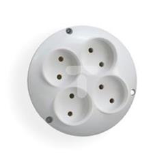 Rozgałęźnik wtyczkowy  4-gniazda b/u RO-4