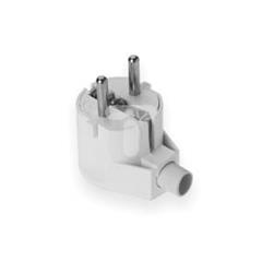 Wtyczka kątowa z/u 16A 250V UNISCHUKO biała WT-20