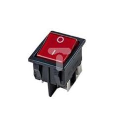 Łącznik kołyskowy z podświetleniem /zaciski śrubowe/ czarny ŁKD-2N-2