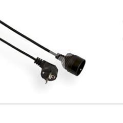 Przedłużacz ECONOMIC 1-gniazdo z/u 3m /H05VV-F 3x1/ czarny EPS-103-2