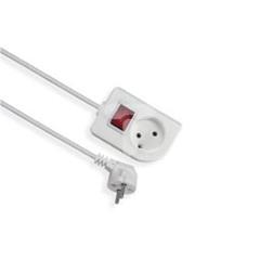 Przedłużacz z wyłącznikiem CLASSIC 1-gniazdo b/u 1,5m /OMY 2x1/ PSN-11,5W
