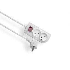 Przedłużacz z wyłącznikiem CLASSIC 2-gniazda b/u 1,5m /OMY 2x1/ PSN-21,5W
