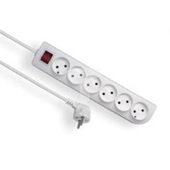 Przedłużacz z wyłącznikiem CLASSIC 6-gniazd b/u 2m /OMY 2x1/ PSN-62W