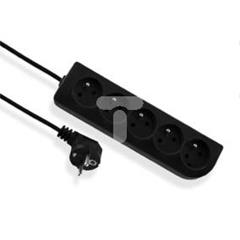 Przedłużacz CLASSIC 5-gniazd z/u 5m /OMY 3x1,5/ czarny PSN-505-2-1,5