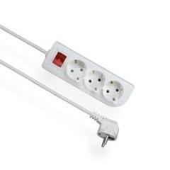 Przedłużacz z wyłącznikiem 3-gniazda z/u SCHUKO 2m /OMY 3x1/ PSCH-302W