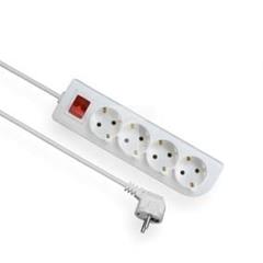 Przedłużacz z wyłącznikiem 4-gniazda z/u SCHUKO 2m /OMY 3x1/ PSCH-402W