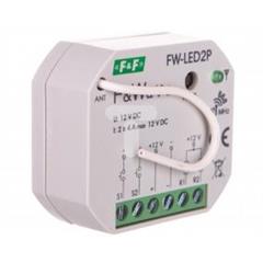 Radiowy dwukanałowy sterownik LED 12V - montaż p/t 10-16V DC FW-LED2P