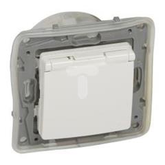 NILOE Gniazdo pojedyncze z/u IP44 16 A 250 V z przesłonami białe 764548