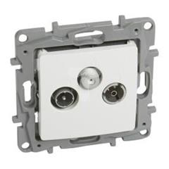 NILOE Gniazdo antenowe RTV-SAT przelotowe 14 dB białe 764564