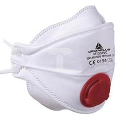 Półmaska z filtrem FFP3 z zaworem z testem dolomitowym z 4 składanych części kolor biały M1304VC /10szt./