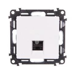 VALENA LIFE Gniazdo komputerowe RJ45 kat.6A STP białe 753148