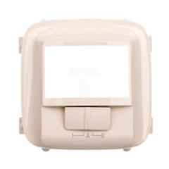 VALENA ALLURE Plakietka łącznika automatycznego bez zacisku n z przełącznikiem on/off kremowy 752280