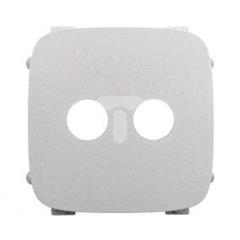 VALENA ALLURE Plakietka gniazda głośnikowego bananowego pojedynczego aluminium 755287