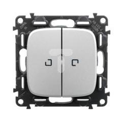 VALENA ALLURE Łącznik podwójny wielofunkcyjny z podświetleniem aluminium 755197