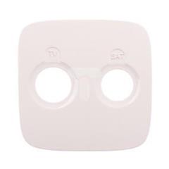 VALENA ALLURE Plakietka gniazda antenoweego tv-sat końcowego lub przelotowego lub zakończeniowego biały 754825