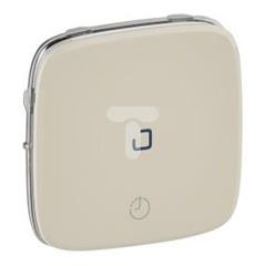 VALENA ALLURE Klawisz łącznika czasowego z zaciskiem n lub bez zacisku n kremowy 755216